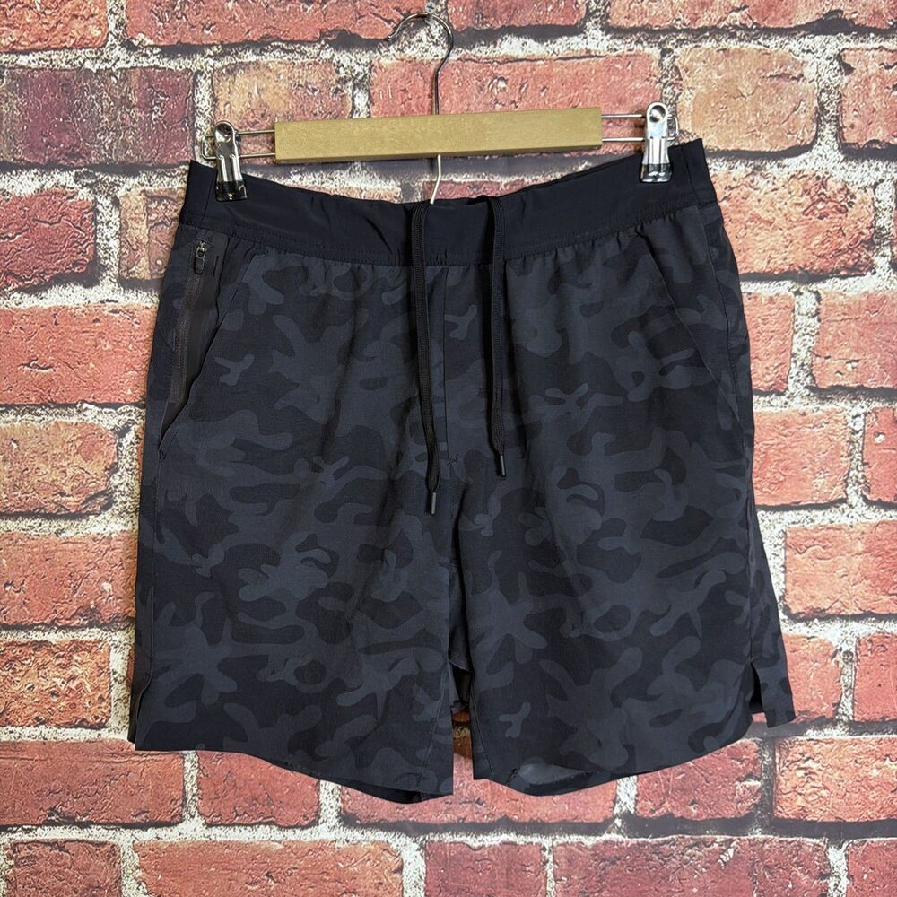 Ten Thousand The Interval Short 7" Men's M Black Camo Shorts Lined